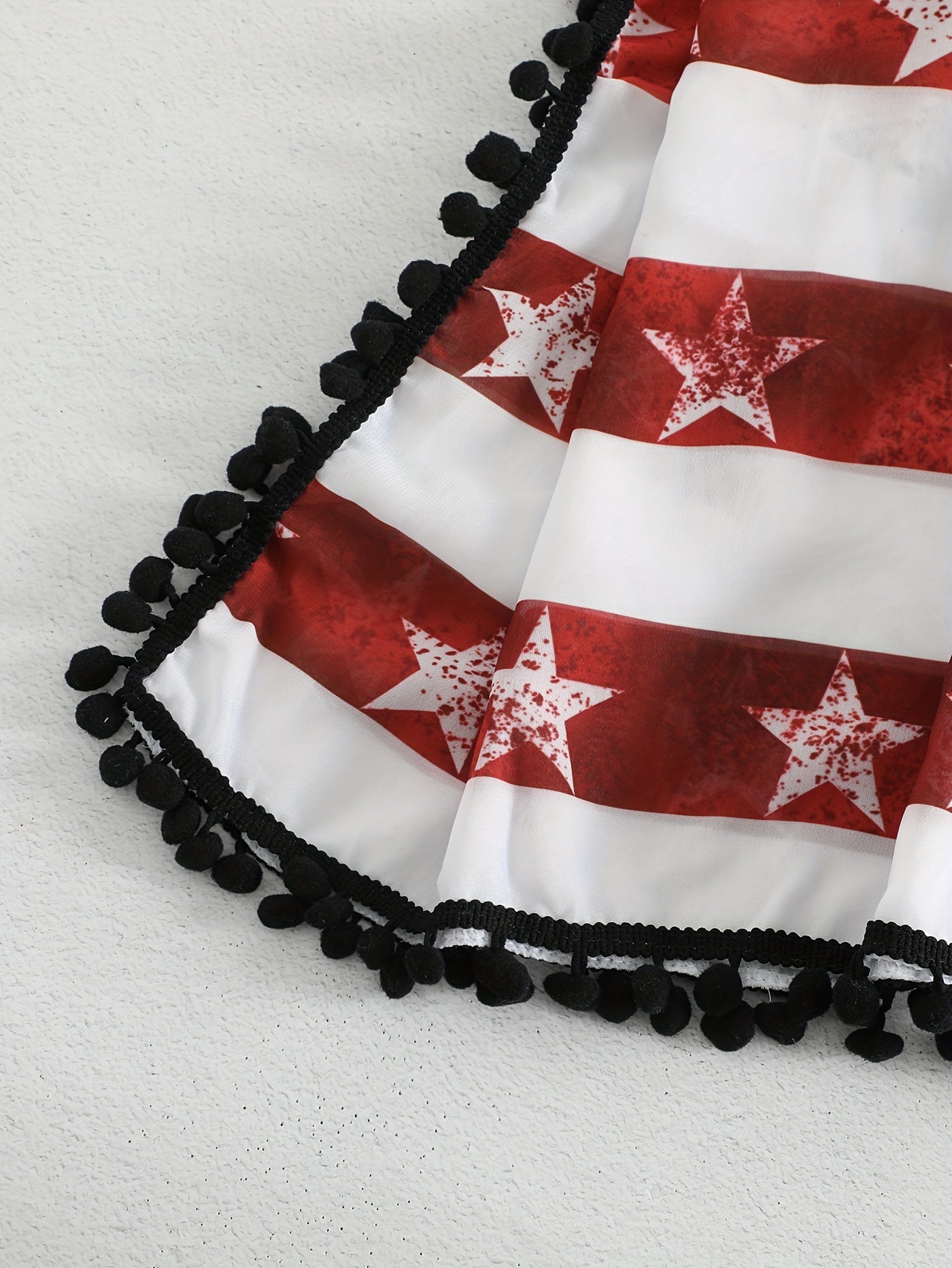 American Flag Print Cover Up Plus Size