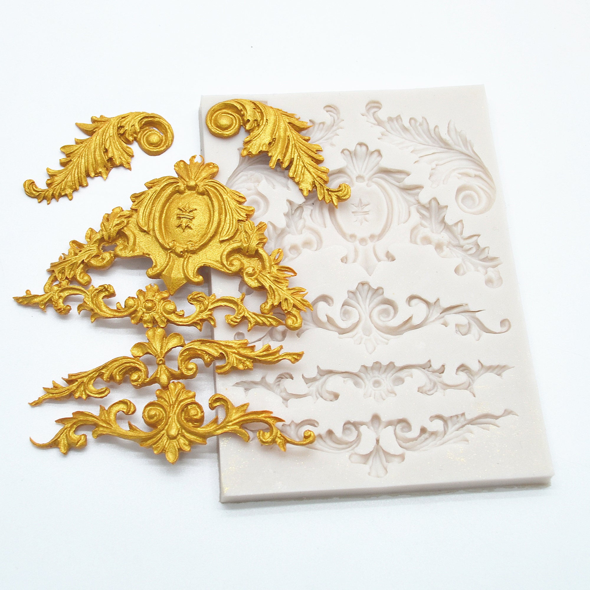 Retro Lace Silicone Mold Resin Baking Tool DIY Cake Pastry Fondant Moulds