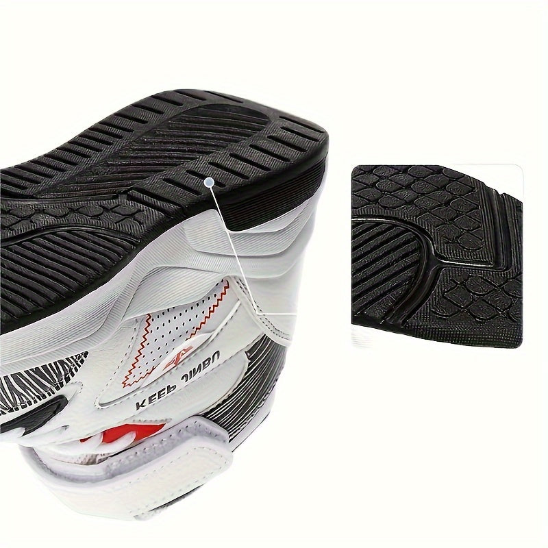 Boy's High Top Skate Shoes Comfy Non Slip Casual Lace Up Sneakers For Kids