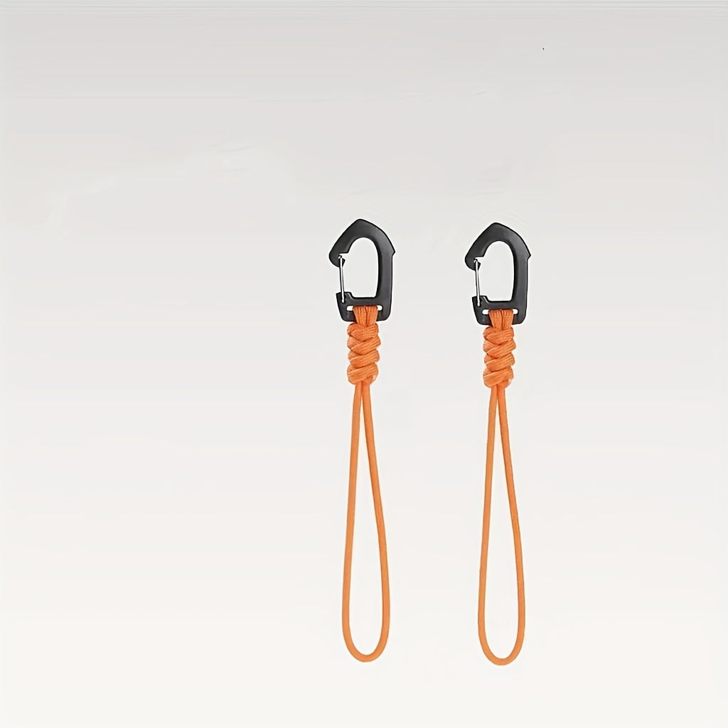 2pcs 7 Core Keychain Hanging Rope Portable Anti-Lost Multifunctional Hanging Buc