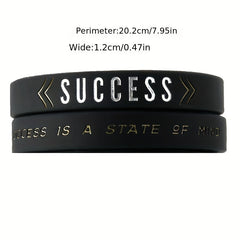 Motivational Silicone Bracelet Inspirational Quotes Wristband