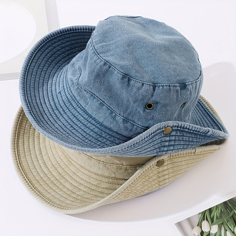 Packable Fishing Travel Bucket Cap Hat Boonie Hat For Hiking Beach