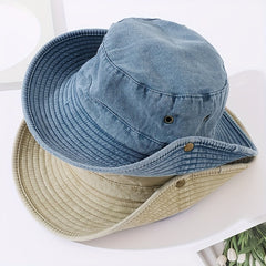 Packable Fishing Travel Bucket Cap Hat Boonie Hat For Hiking Beach