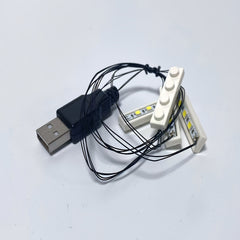 LED Building Block Lighting Kit 4 Warm 1x4 Bricks