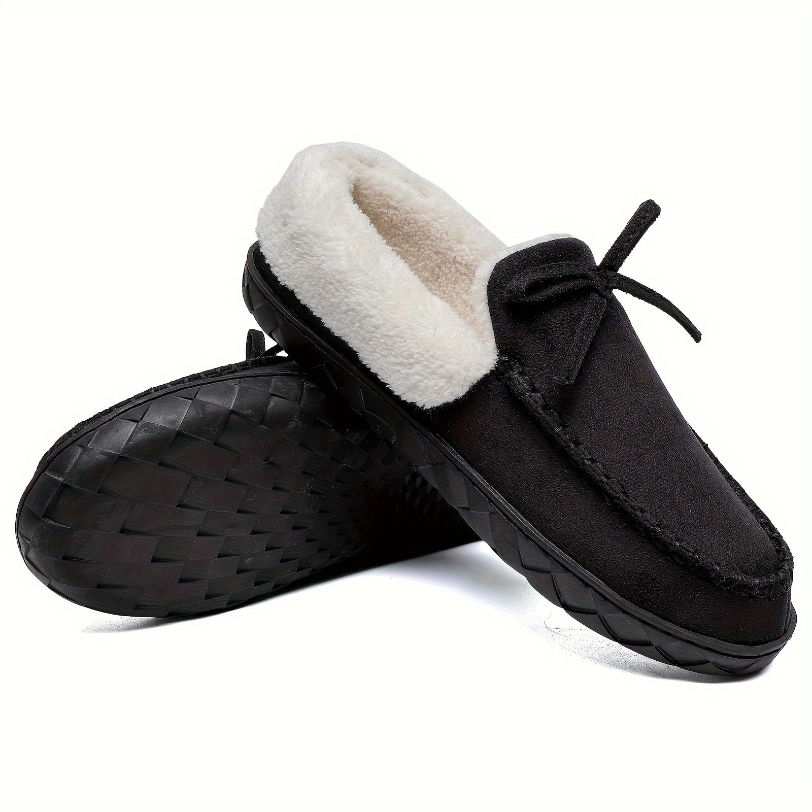 Plush Lined Thermal Furry Snow Shoes Winter Keep Warm Comfortable Flat Boots