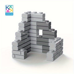 KIDNOAM Mixed ABS Building Blocks 1x2 Studless Interlocking Bricks Bulk Set