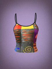 Summer Sleeveless All Over Print Cami Top