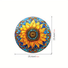 Sunflower PVC Window Sticker Double Sided Glass Decoration