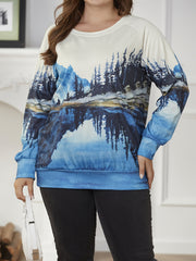 Print Long Sleeve Knit Top