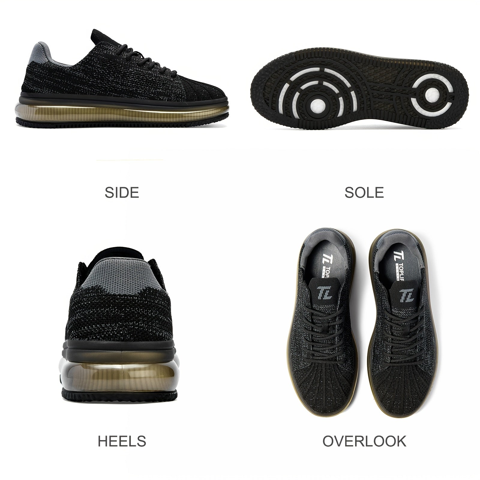Men's Air Cushioned Sneakers Casual Shoes For Walking Sports