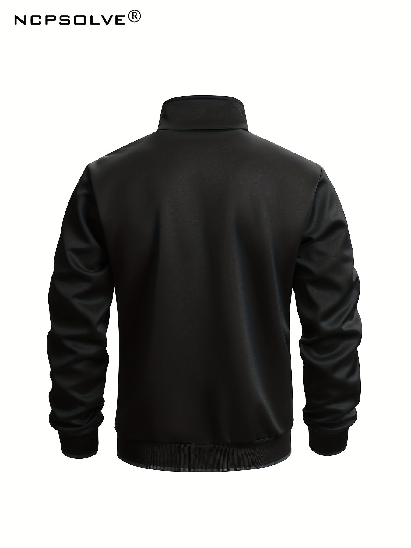 Men's Stand Collar Zip Up Jacket & Stretch Pants Sports Suit