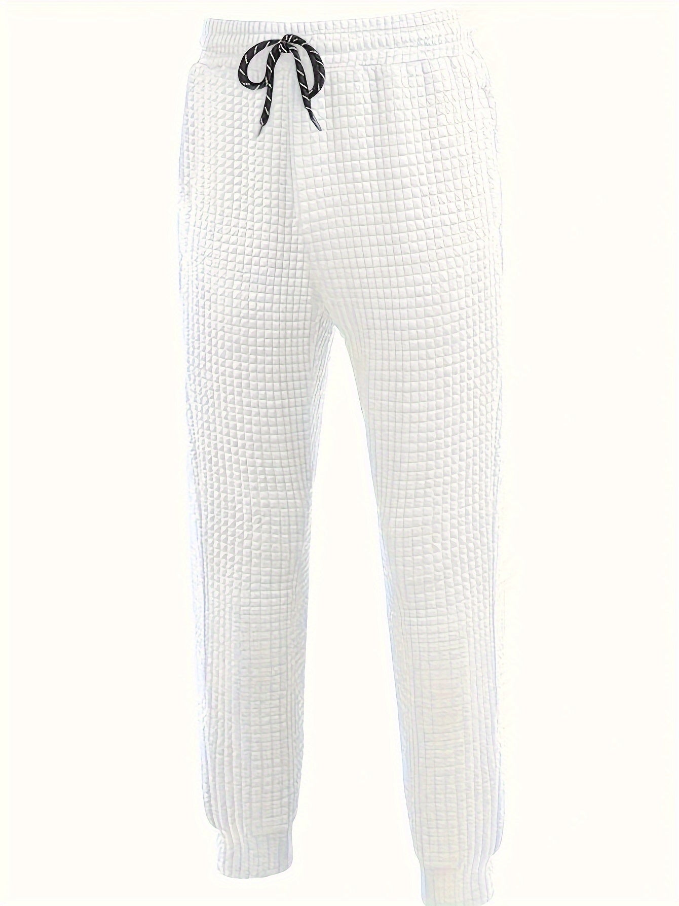 Men's Drawstring Solid Sweatpants Pocket Casual Comfy Jogger Pants