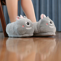 Animal Home Slippers Soft Plush Cozy House Slippers Anti skid Slip on Shoes