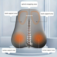 Memory Foam Neck & Lumbar Support Pillow Soft & Removable Cover