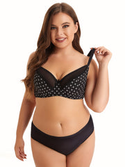 Bra Women's Ditsy Floral Print Mesh Medium Stretch Bra