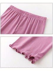 5pcs Girls' Modal Dance Shorts Fringe Stretch Sports Bottoming Shorts