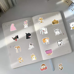 60pcs Funny Kitten Graffiti Stickers for Laptop Desk