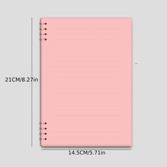 A5 Pink Coil Notepad 80 Sheets Single Book