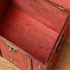 Vintage Wooden Storage Box For Jewelry Bedroom Living Room
