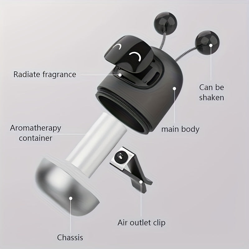 Cute Robot Car Air Freshener Vent Aromatherapy Clip
