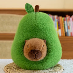 Capybara Plush Toy Soft Green & Yellow Stuffed Animal