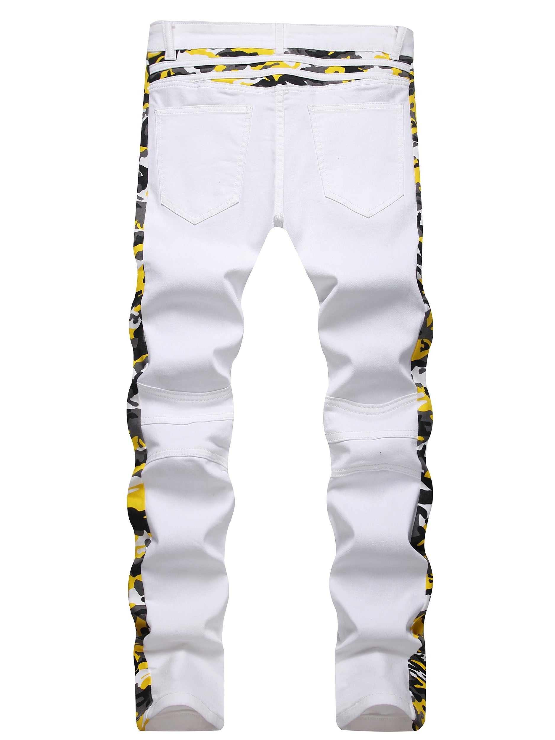 Boys Striped Skinny Slim Fit Denim Jeans Washed Pants Kids Clothing