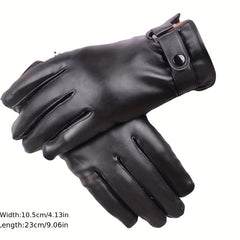 Men's Plush Winter Gloves Waterproof Warm Outdoor Skiing Cycling