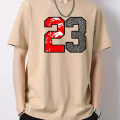 Men's Cotton Graphic Crew Neck Active T shirt Casual Comfy Tees For Summer