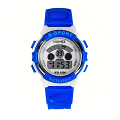 Kids Electronic Night Glow Wrist Watch Colorful Digital
