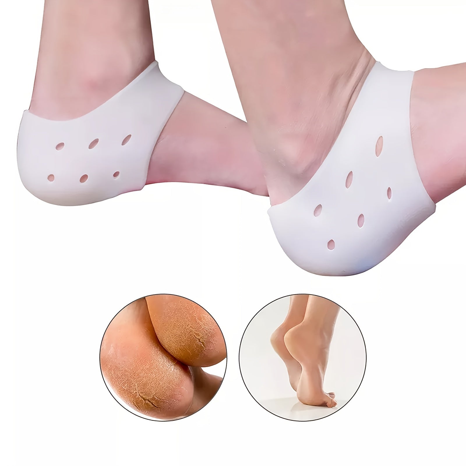 2PCS Pain Relief Massager Socks - Foot Cover & Heel Sleeve