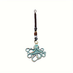 Vintage Alloy Octopus Keychain Pendant Gift For Men Women