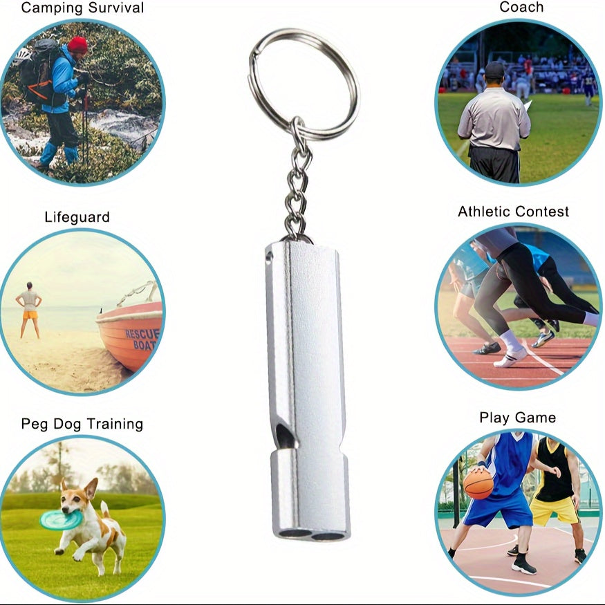 2pcs Emergency Survival Whistles With Lanyard for Outdoor Camping Hiking