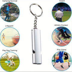 2pcs Emergency Survival Whistles With Lanyard for Outdoor Camping Hiking