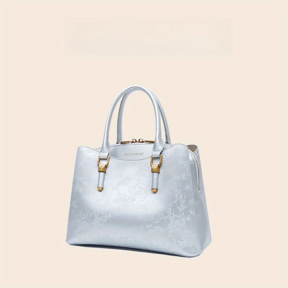 Stylish Women's Handbag with Hardware Embellishments