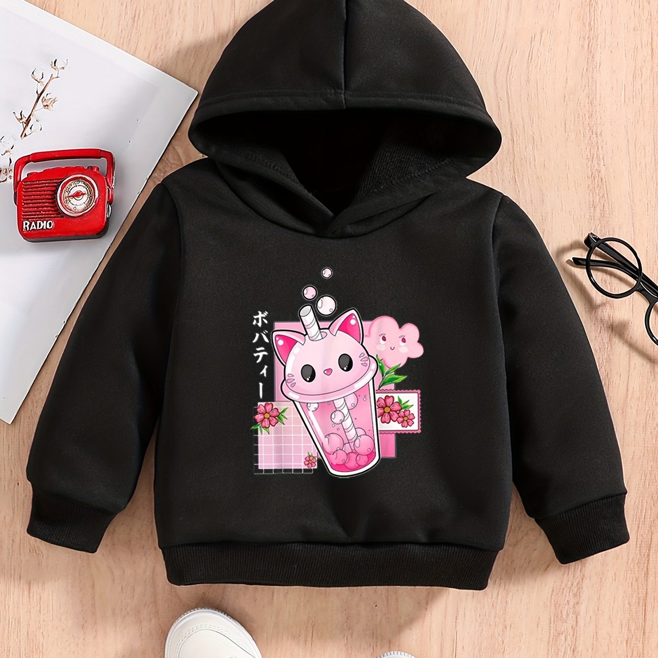 Baby Cartoon Graphic Sweatshirt Kids Hoodie