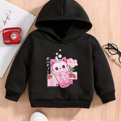 Baby Cartoon Graphic Sweatshirt Kids Hoodie