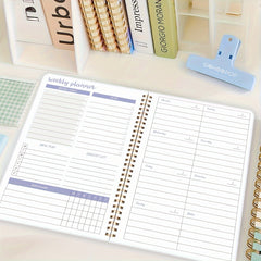 Weekly Goals Planner Checklist Habit Tracker Purple
