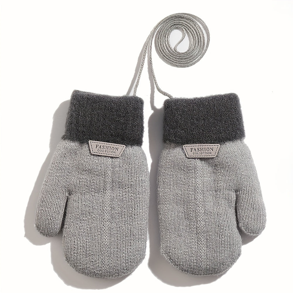Winter Warm Baby Gloves Knitted Thickened Gloves