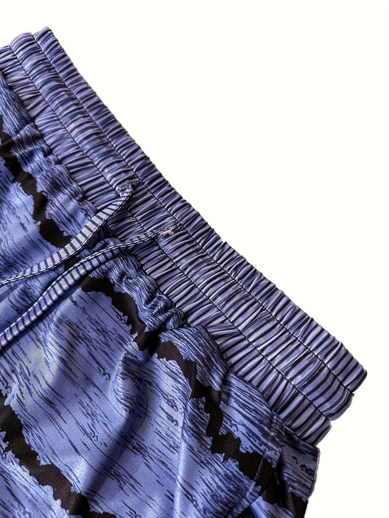 Striped Print Drawstring Shorts High Waist Summer Shorts