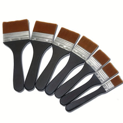 Wooden Handle Nylon Hair Artist Brush Watercolor Acrylic Art Supplies