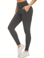 Women's High Waisted Leggings With Pockets Tummy Control Workout Yoga Pants