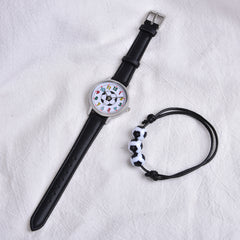 Kids Boys Football Watch Bracelet Set