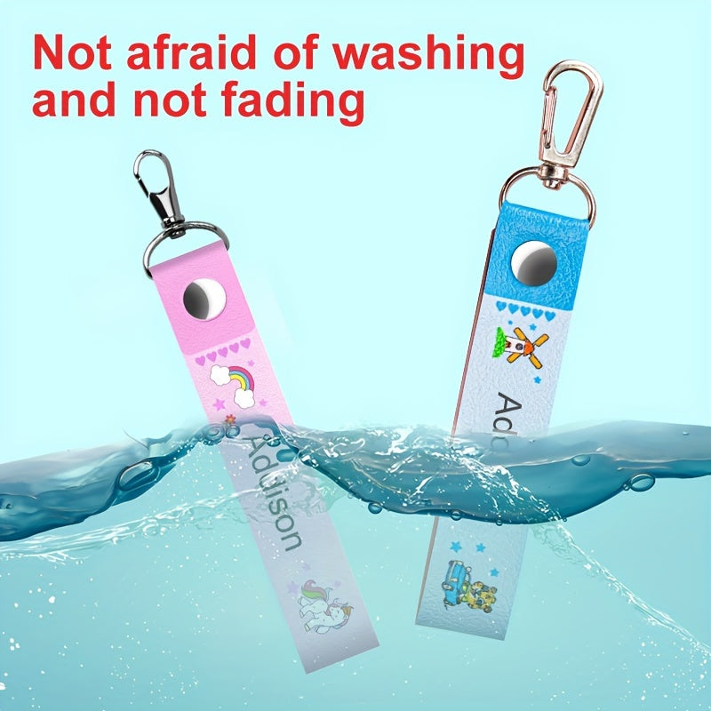 6pcs Custom Name Tags Reusable Waterproof Non Fading Clear Eye-catching