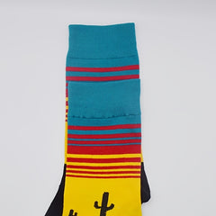 Landscape Print Socks Funny Crew Socks Women's Stockings