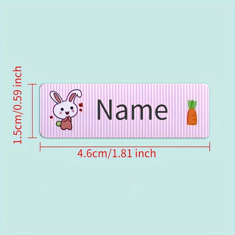 Cartoon Name Stickers - Waterproof & Stain Resistant - 40-180pcs
