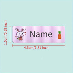 Cartoon Name Stickers - Waterproof & Stain Resistant - 40-180pcs