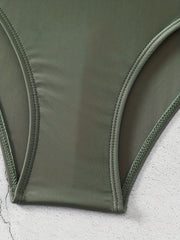 Modest Swimsuit Women's Plus V Neck One Piece Bathing Suit