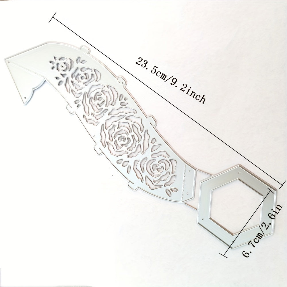 Metal Cutting Dies 3D Rose Lantern Winter Cut Die for Card Making Scrapbooking
