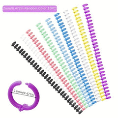 10pcs Detachable Buckle Loose leaf Binding Strip 30 hole Round Hole Coil Opening