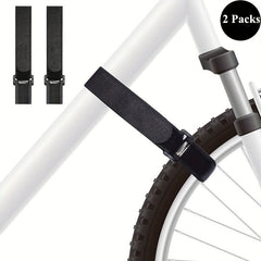 2PCS Bike Frame Stabilizer Strap Anti skid Adjustable Belt Cycling Accessories